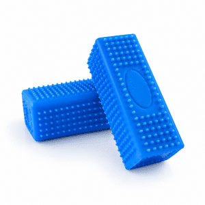 Blocs de nettoyage bleus texturés